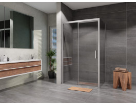 Sprchový kút Lusso Soft Close obdĺžnik posuvný 140×90 cm, číre sklo