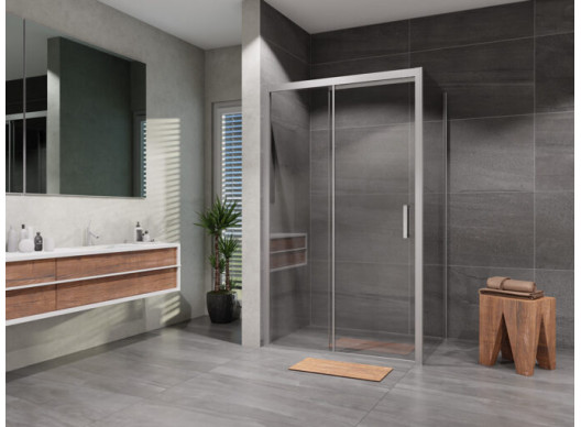 Sprchový kút Lusso Soft Close obdĺžnik posuvný 120×100 cm, číre sklo