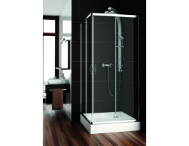 Štvorcová sprchovacia zástena Nigra 185 – číre sklo 900/1850